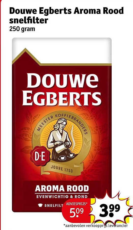 Douwe Egberts Aroma Rood snelfilter 250 gram