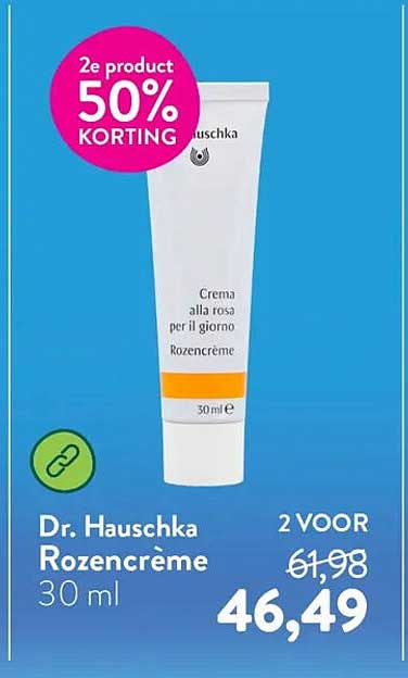 Dr. Hauschka Rozenc crème 30 ml 2e product 50% korting