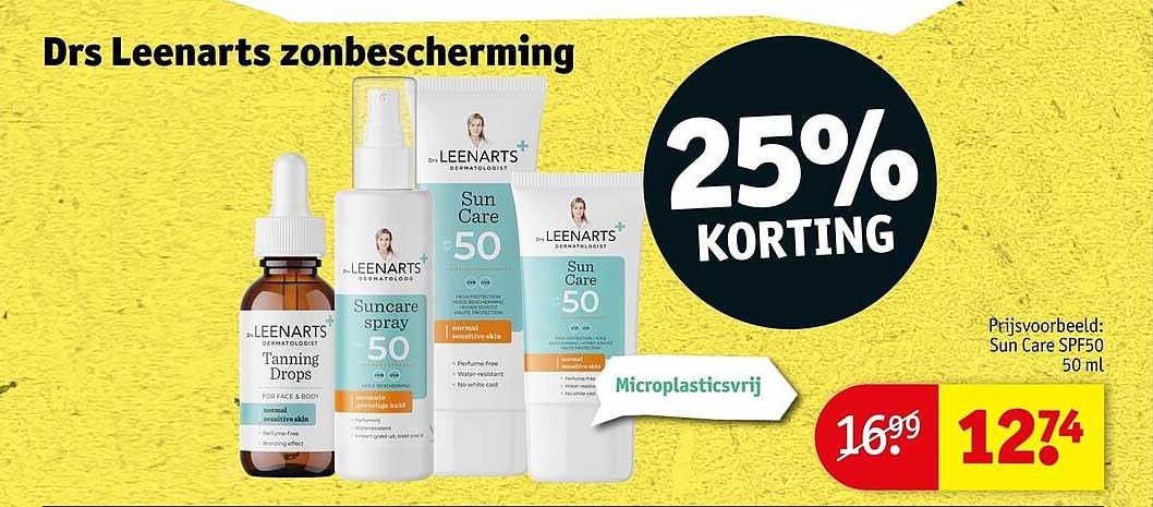 Drs Leenarts zonbescherming 25% KORTING