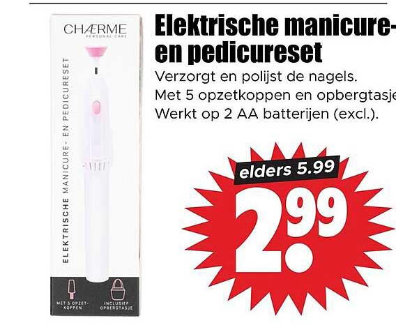 Elektrische manicure- en pedicureset