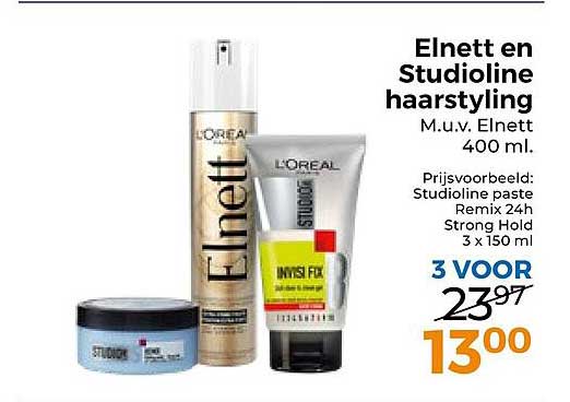Elnett en Stduioline haarstyling