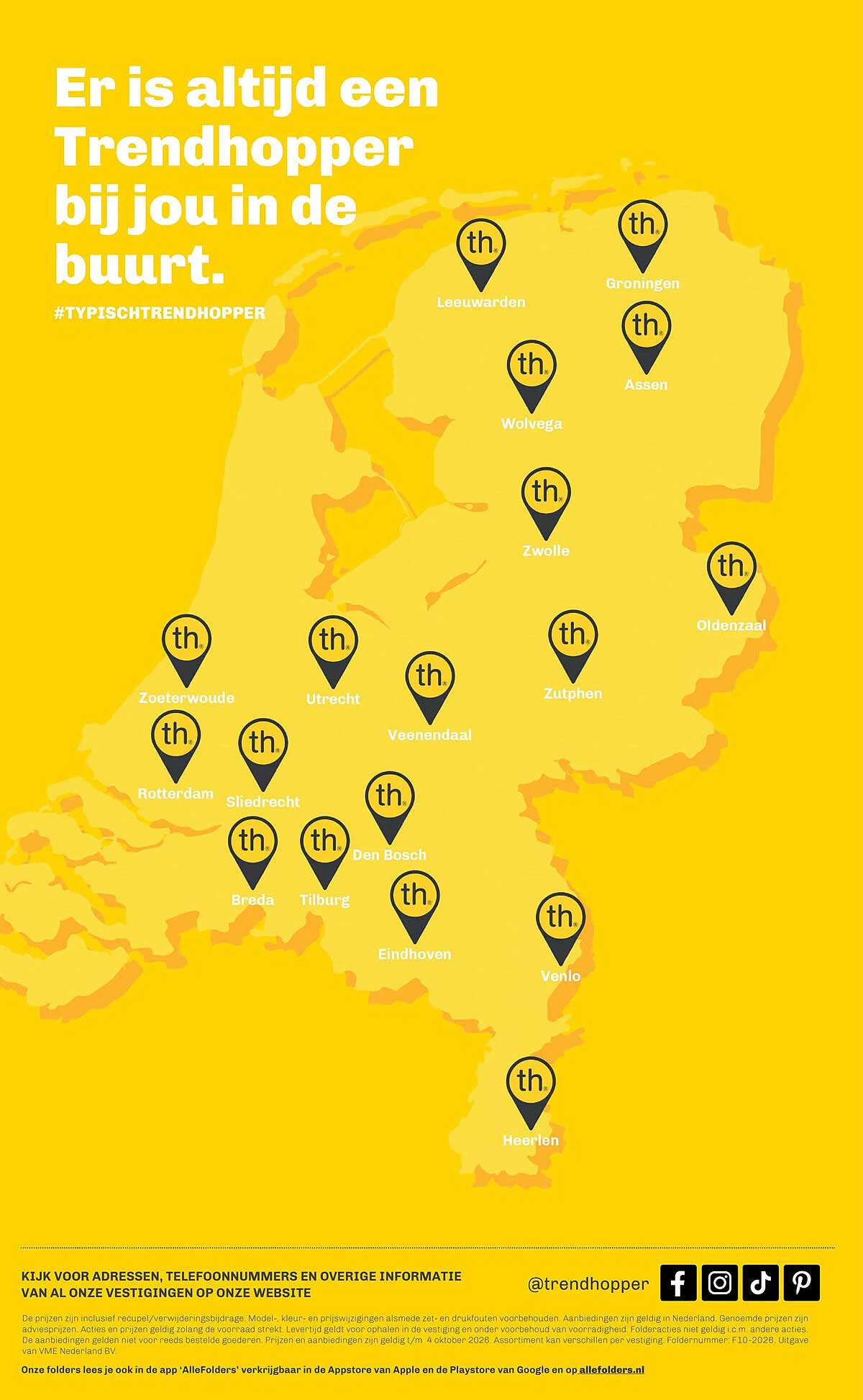 Er is altijd een Trendhopper bij jou in de buurt.