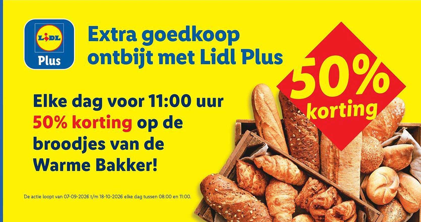 Extra goedkoop ontbijt met Lidl Plus