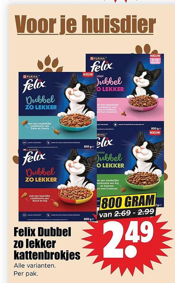 Felix Dubbel zo lekker kattenbrokjes
