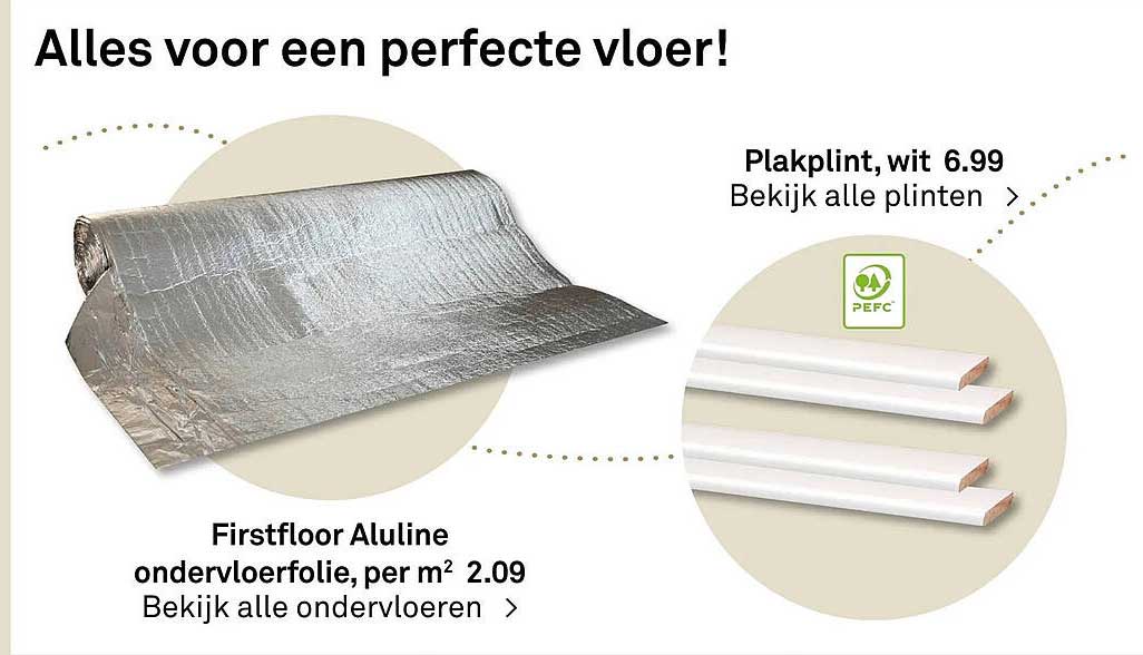 Firstfloor Aluline ondervloerfolie, per m²