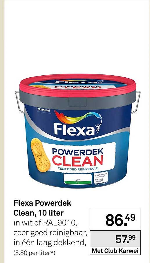 Flexa Powerdek Clean, 10 liter