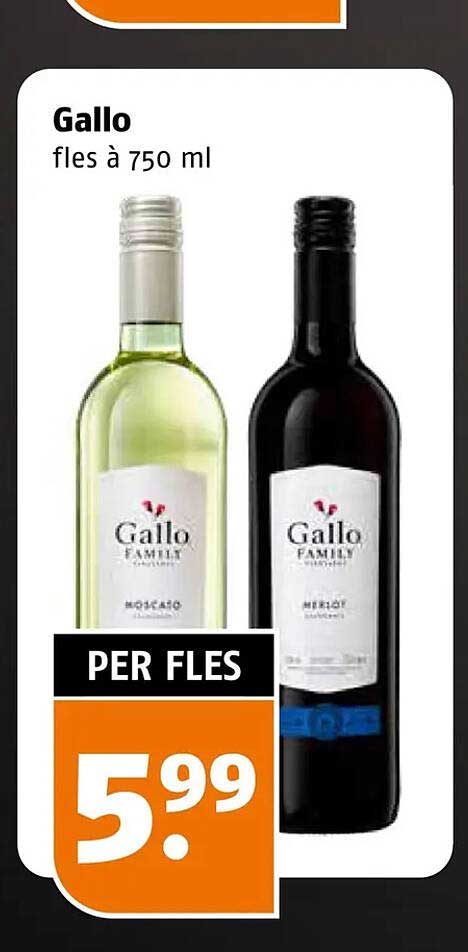 Gallo fles à 750 ml PER FLES