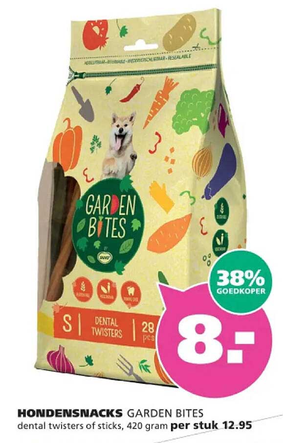 GARDEN BITES dental twisters of sticks, 420 gram