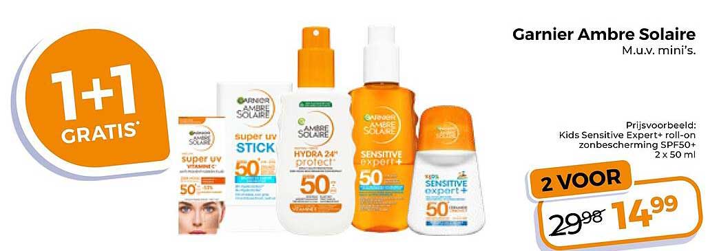 Garnier Ambre Solaire 1+1 GRATIS