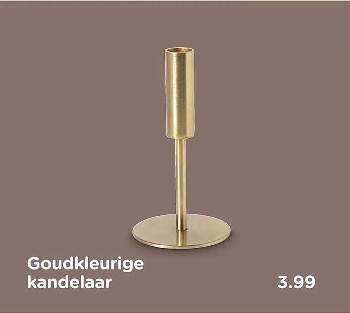 Goudkleurige kandelaar