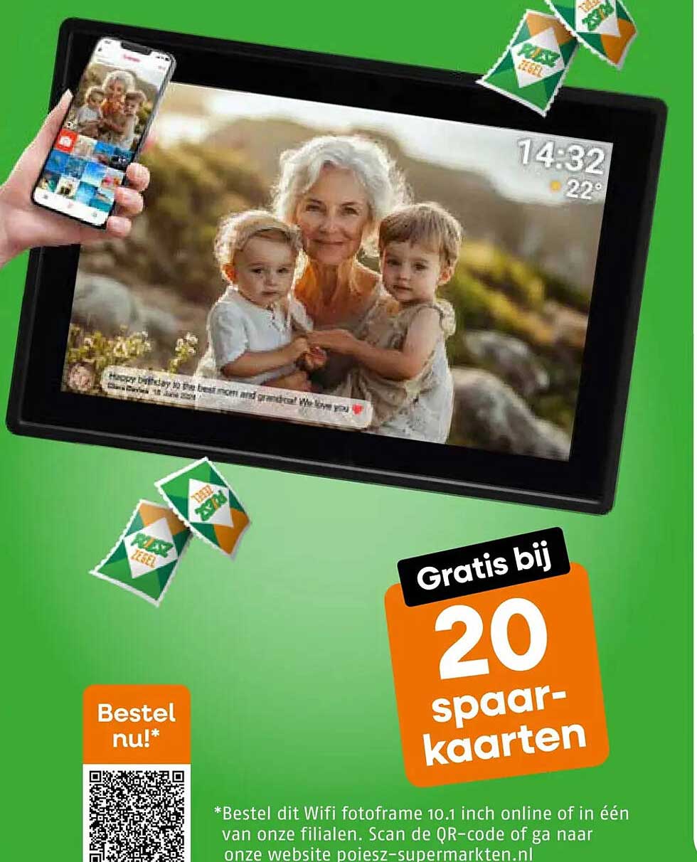 Gratis bij 20 spaar-kaarten