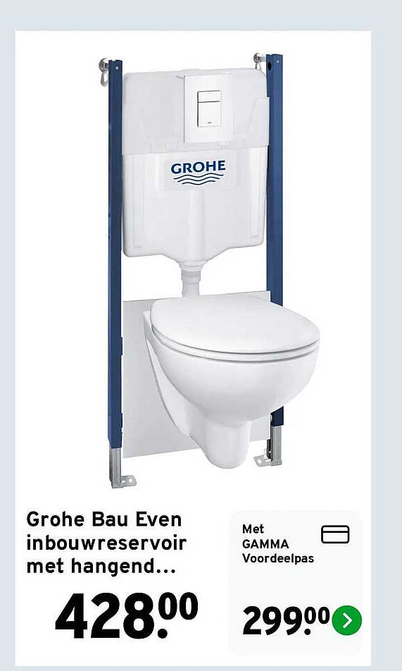Grohe Bau Even inbouwreservoir met hangend...