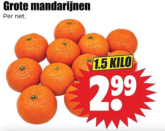 Grote mandarijnen