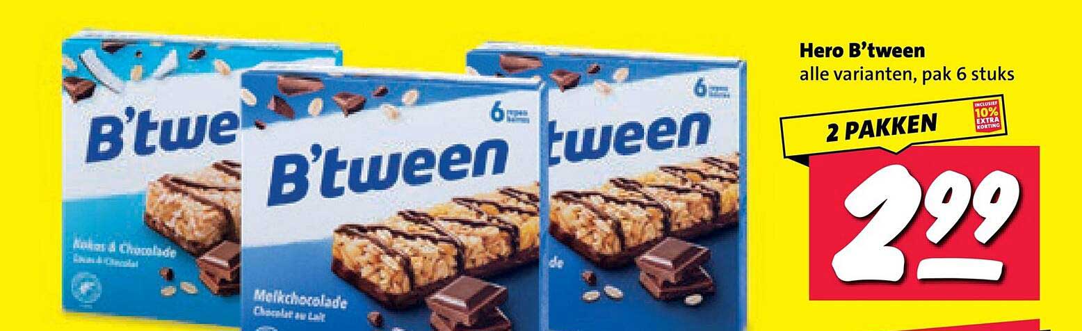 Hero B’tween alle varianten, pak 6 stuks 2 PAKKEN