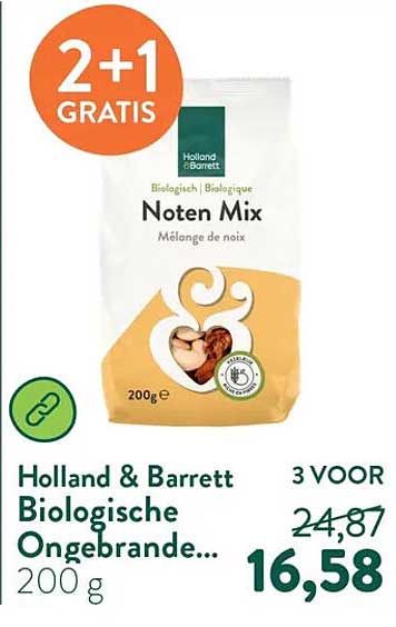 Holland & Barrett Biologische Ongebrande... 200 g 2+1 gratis