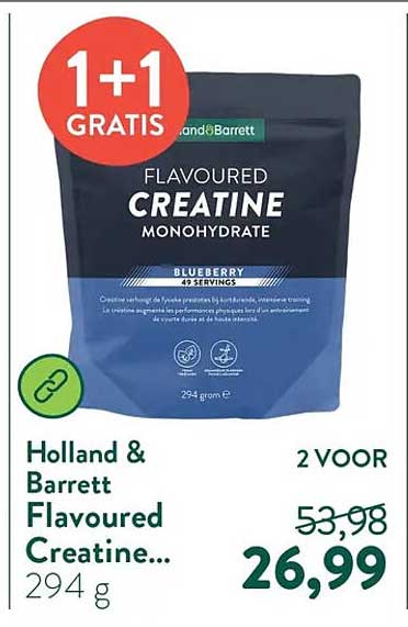 Holland & Barrett Flavoured Creatine... 294 g 1+1 GRATIS