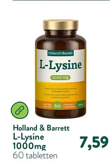 Holland & Barrett L-Lysine 1000mg 60 tabletten