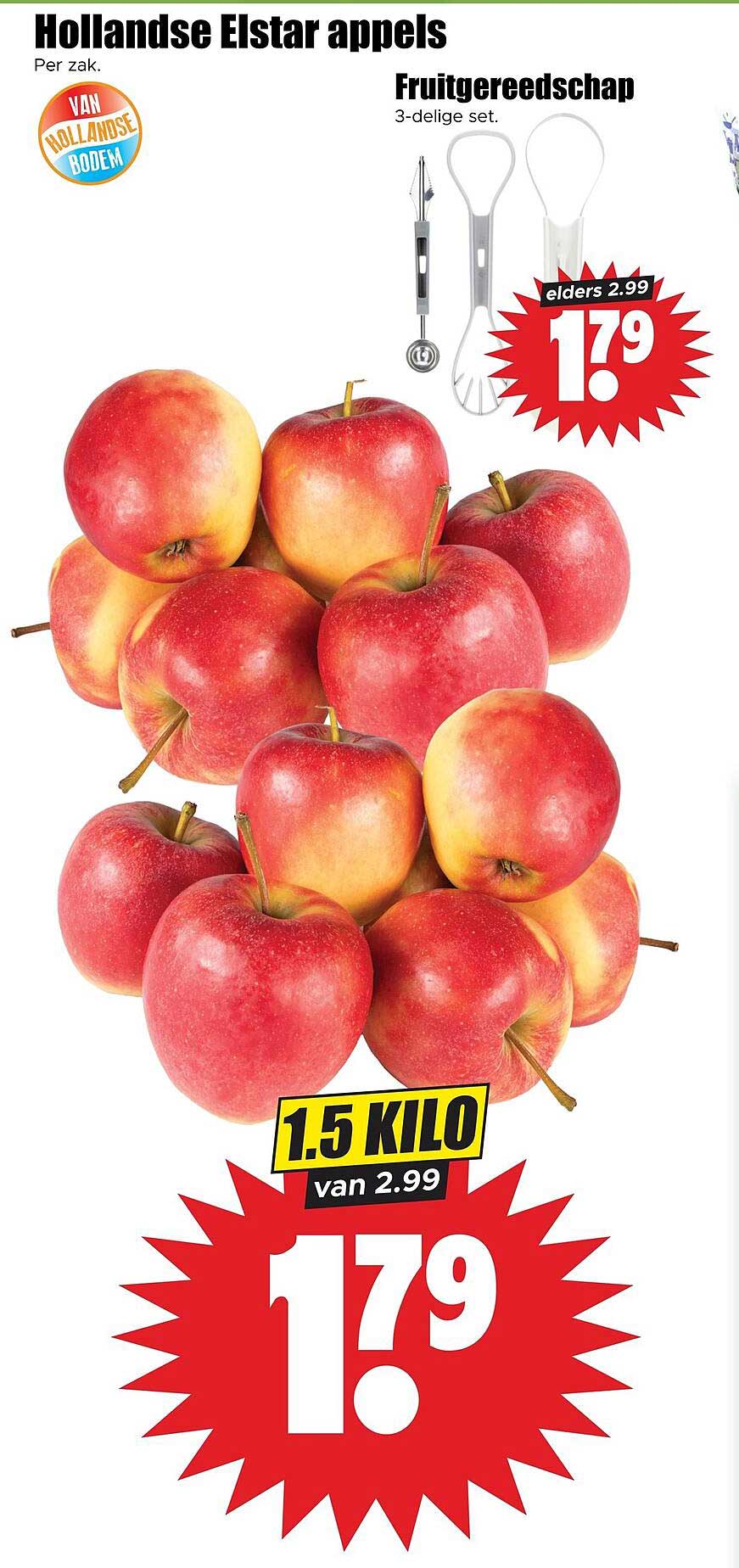 Hollandse Elstar appels 1.5 kilo