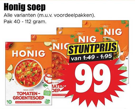 Honig soep Stuntprijs