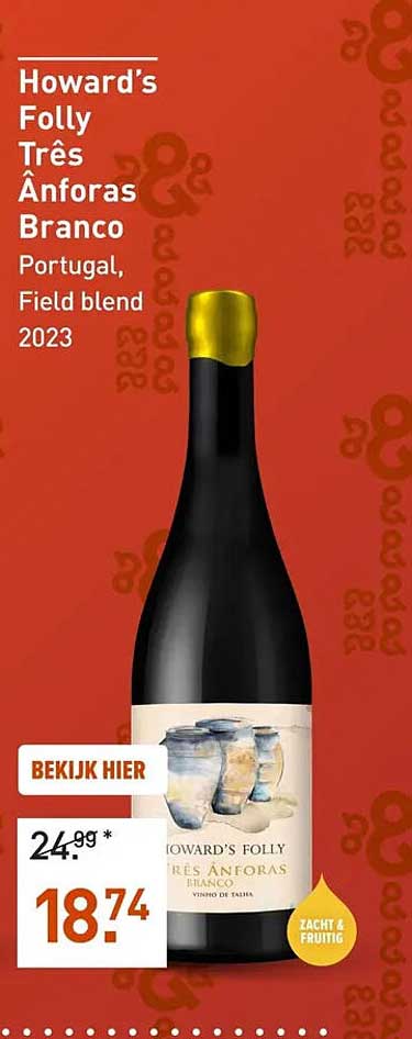 Howard's Folly Três Ânforas Branco Portugal, Field blend 2023