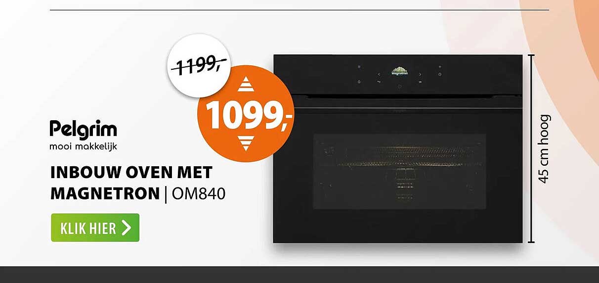 INBOUW OVEN MET MAGNETRON | OM840