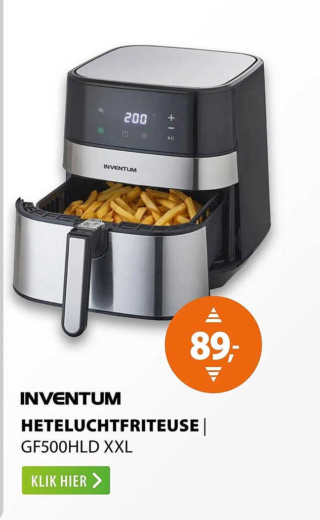 INVENTUM HETELUCHTFRITEUSE | GF500HLD XXL