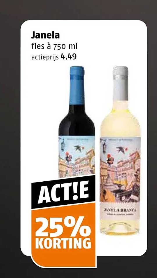 Janela fles à 750 ml ACT!E 25% KORTING