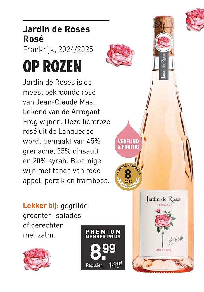 Jardin de Roses Rosé Frankrijk, 2024/2025 OP ROZEN