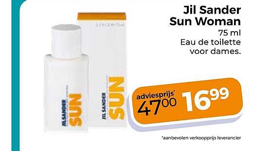 Jil Sander Sun Woman 75 ml Eau de toilette voor dames.