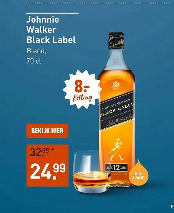 Johnnie Walker Black Label Blend, 70 cl