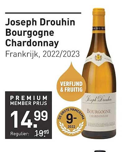 Joseph Drouhin Bourgogne Chardonnay Frankrijk, 2022/2023