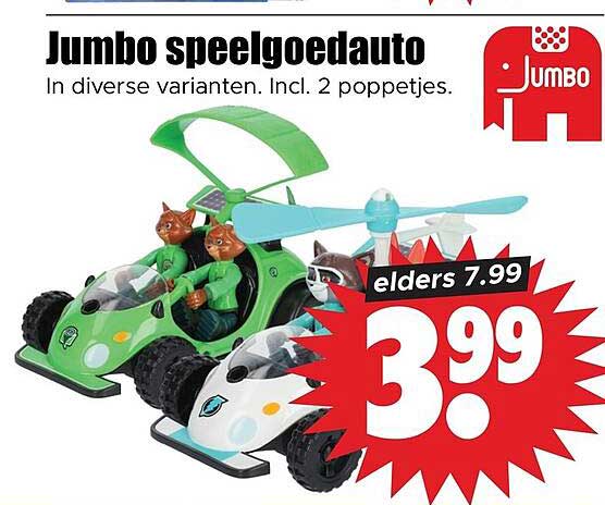 Jumbo speelgoedauto
