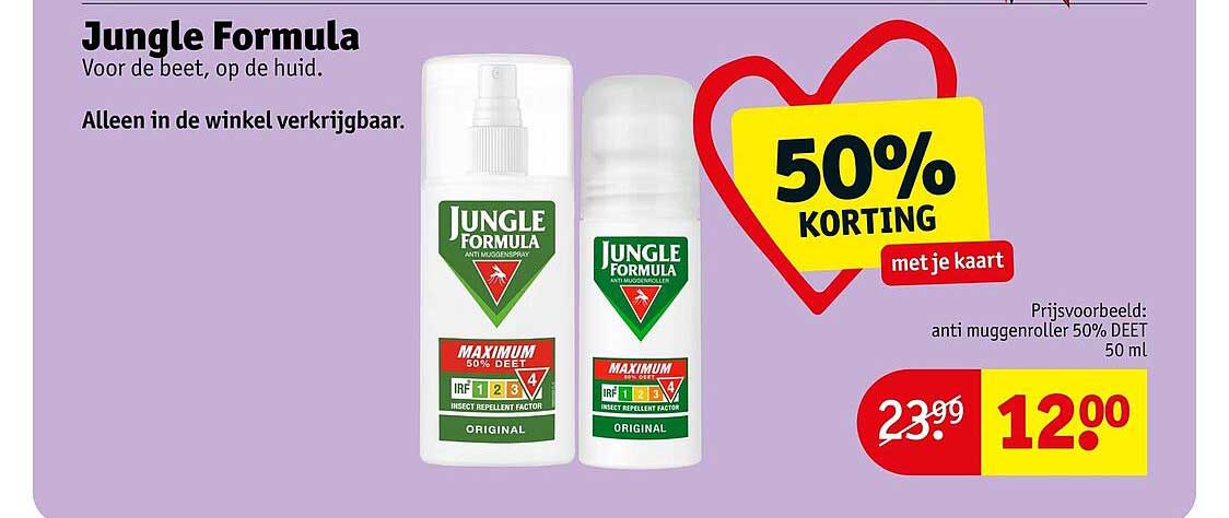 Jungle Formula 50% KORTING met je kaart