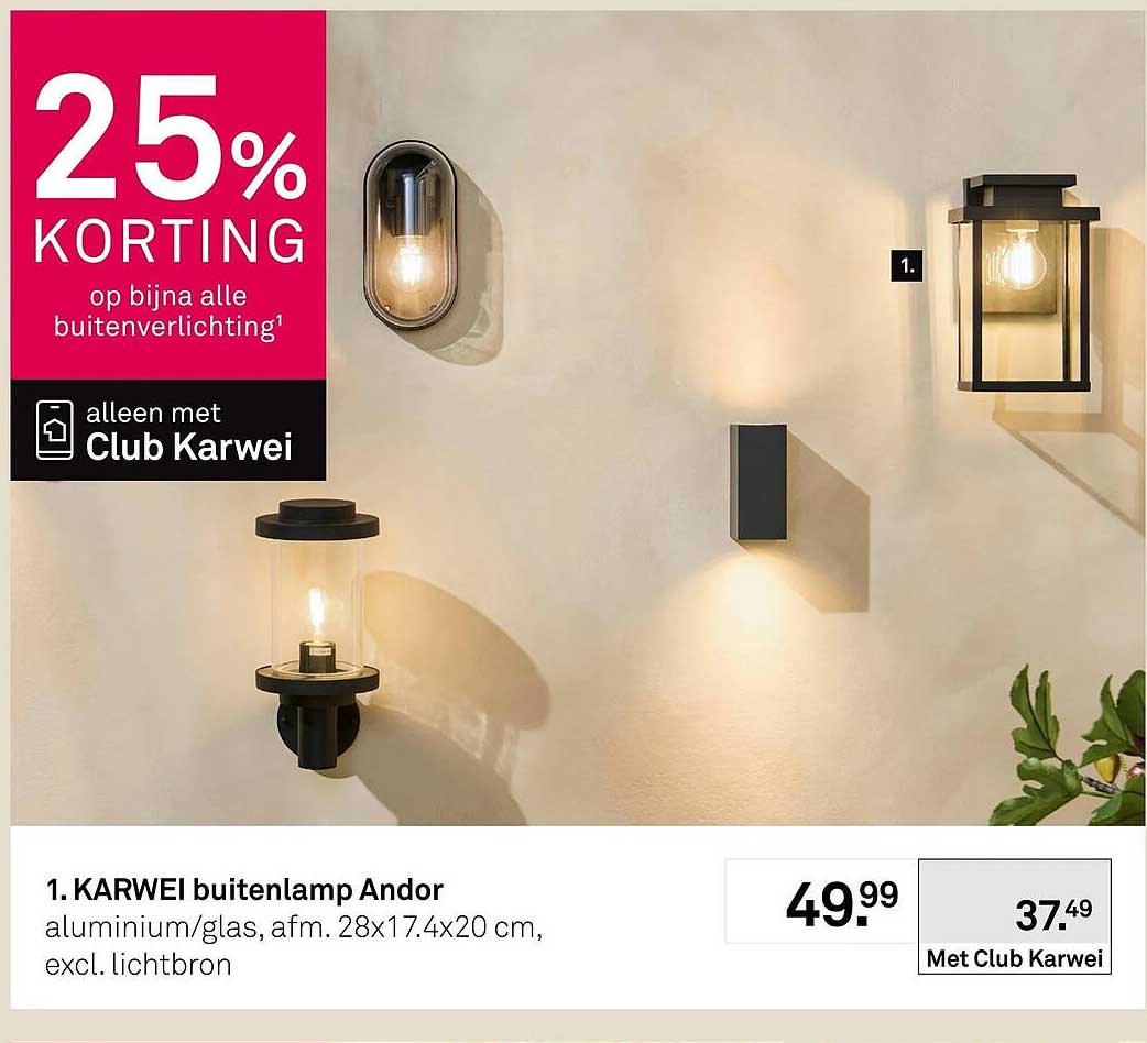 KARWEI buitenlamp Andor