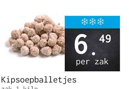Kipsoepballetjes