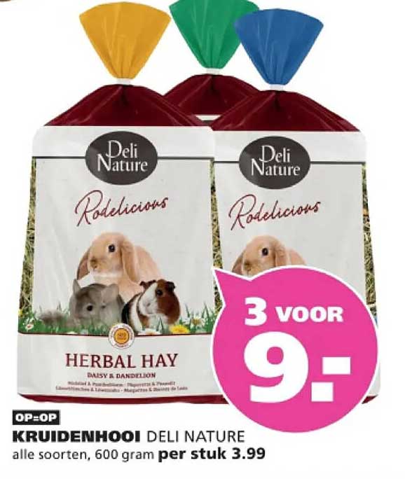 KRUIDENHOOI DELI NATURE alle soorten, 600 gram per stuk 3.99 3 VOOR 9,-