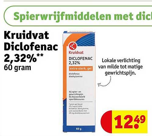 Kruidvat Diclofenac 2,32%** 60 gram