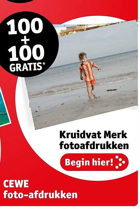 Kruidvat Merk fotoafdrukken Begin hier! 100 + 100 GRATIS*