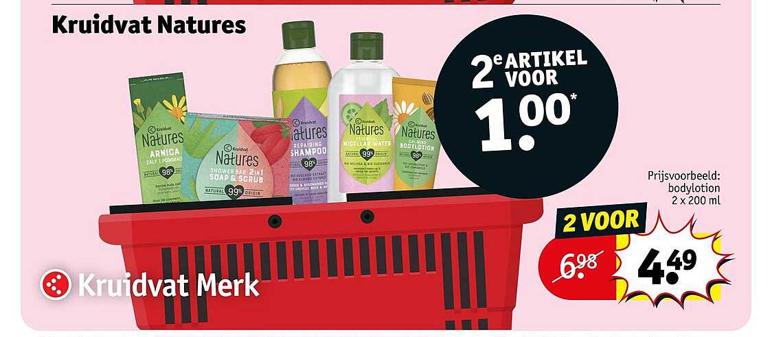 Kruidvat Natures 2e artikel voor 1.00*