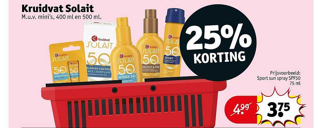 Kruidvat Solait 25% Korting