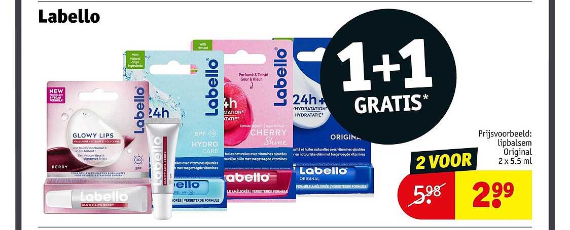 Labello 1+1 GRATIS*