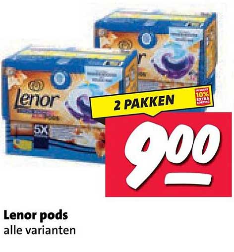 Lenor pods alle varianten 2 pakken