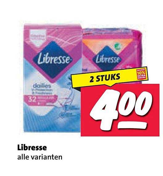 Libresse alle varianten 2 STUKS