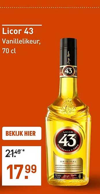 Licor 43 Vanillelikeur, 70 cl