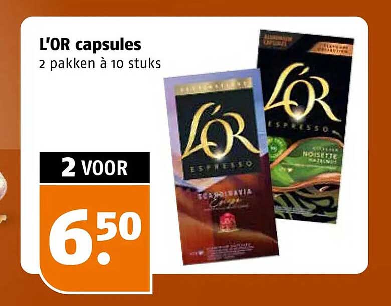 L'OR capsules 2 pakken à 10 stuks