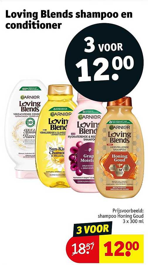 Loving Blends shampoo en conditioner 3 voor 12.00