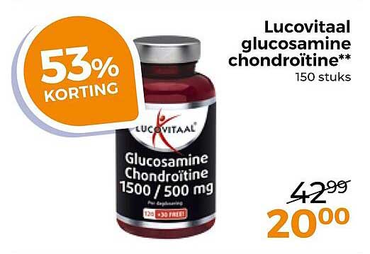 Lucovitaal glucosamine chondroïtine** 150 stuks