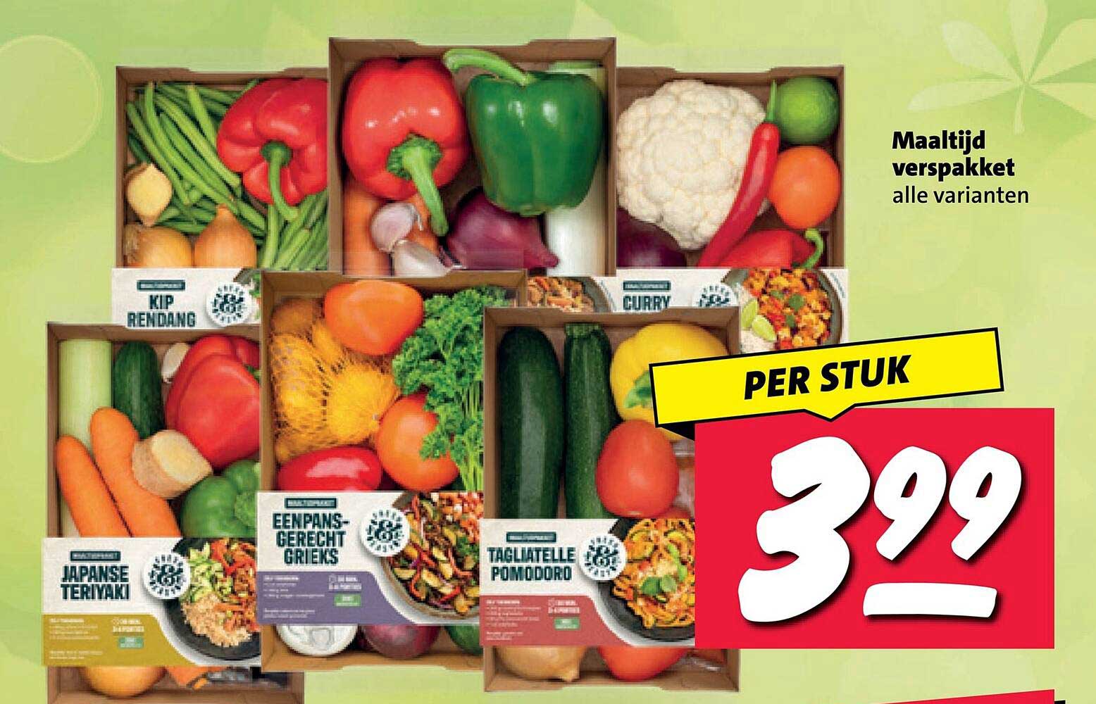 Maaltijd verspakket alle varianten PER STUK
