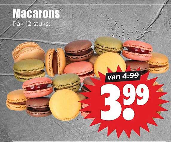 Macarons Pak 12 stuks.
