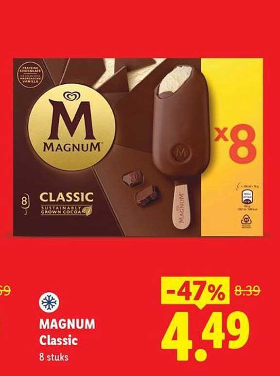 MAGNUM Classic 8 stuks -47%